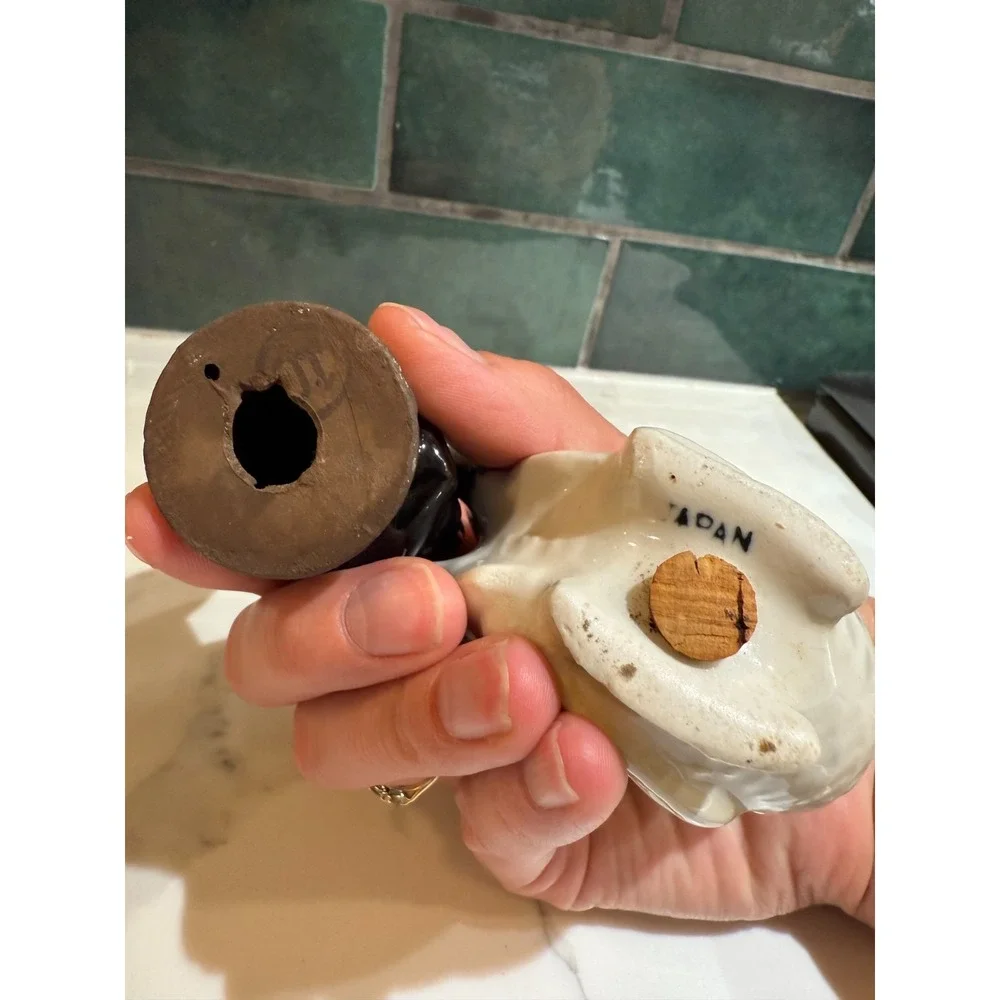 Vintage ceramic American Atelier rooster and hen salt and pepper shakers